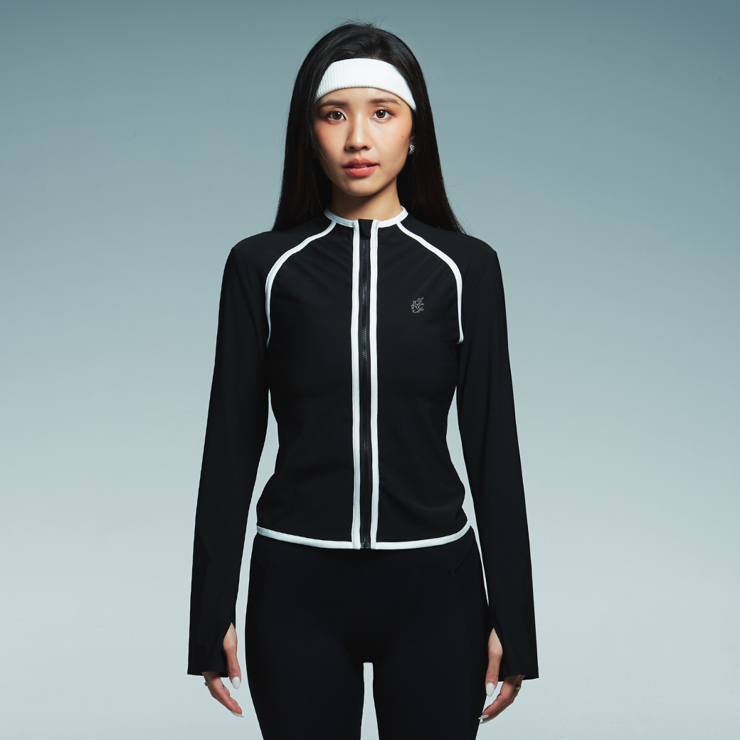Lightweight Color-Block Yoga Jacket