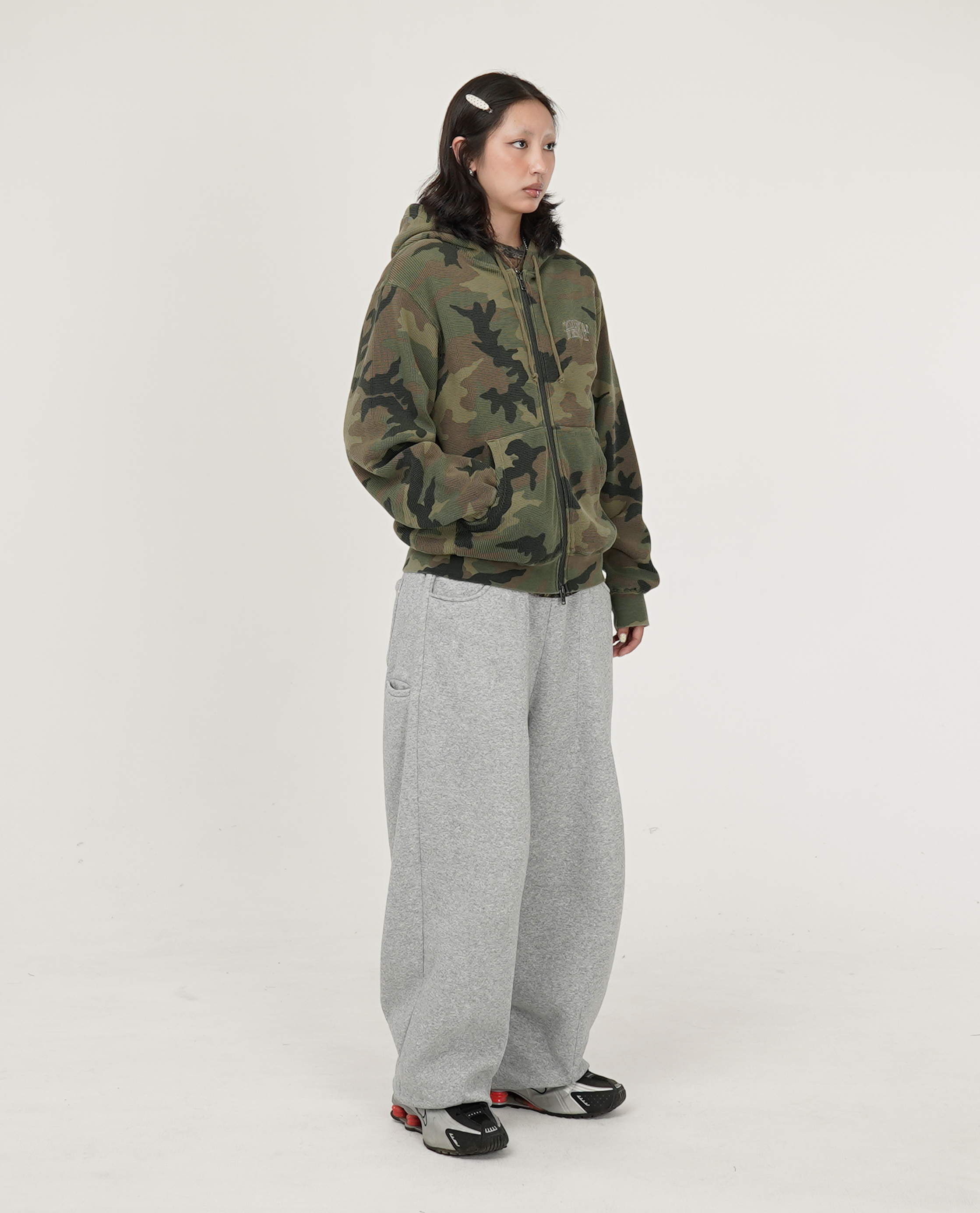 thisisneverthat® Camouflage Thermal Zip Up Hoodie - 26SS