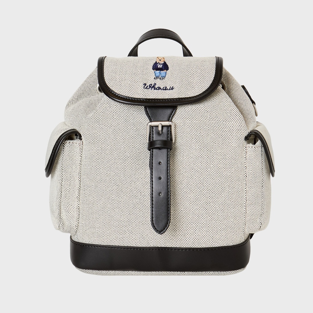 WHO A U - Steve Canvas Backpack *3色* (WHBGG2221A)