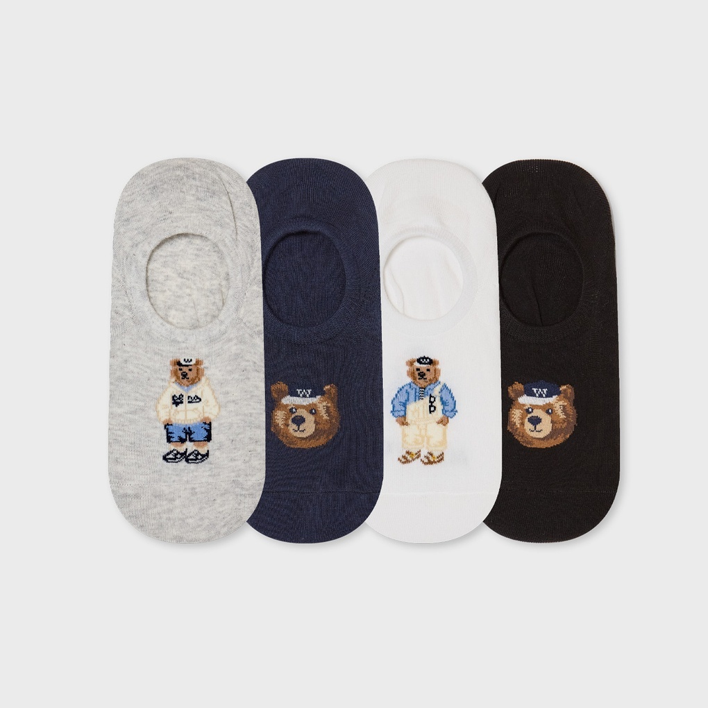 WHO A U - [4PACK]Steve Fake Socks *2色* (WHAYG1113A)