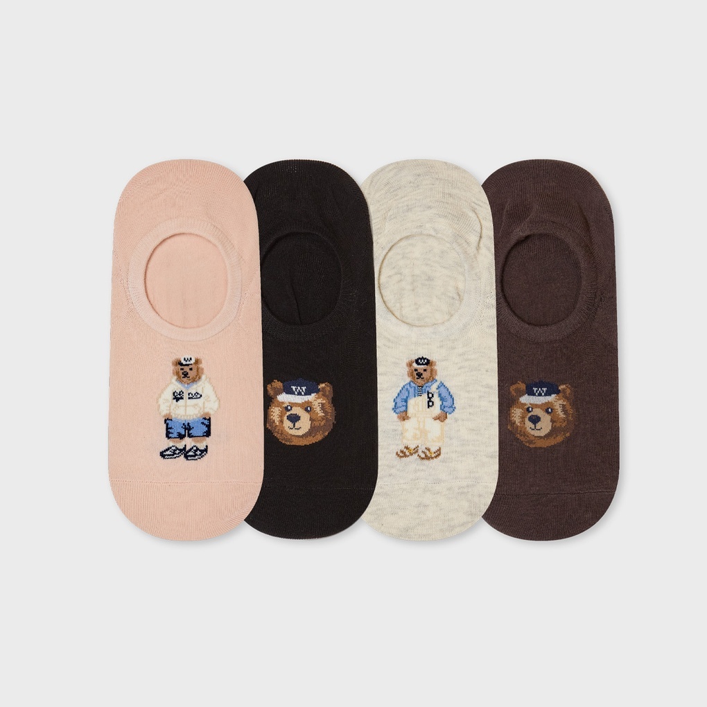 WHO A U - [4PACK]Steve Fake Socks *2色* (WHAYG1113A)
