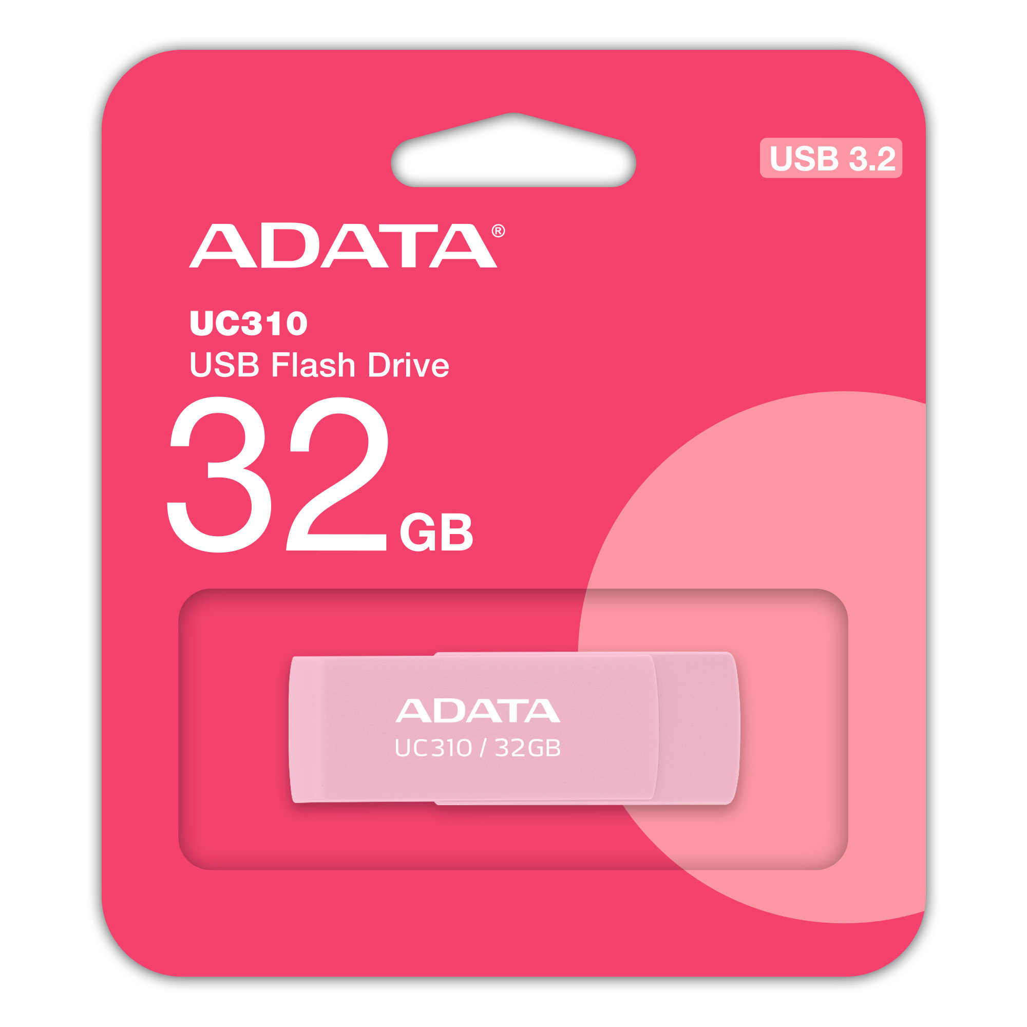 【ADATA 威剛】UC310 USB3.2 Gen1 64G 旋轉隨身碟