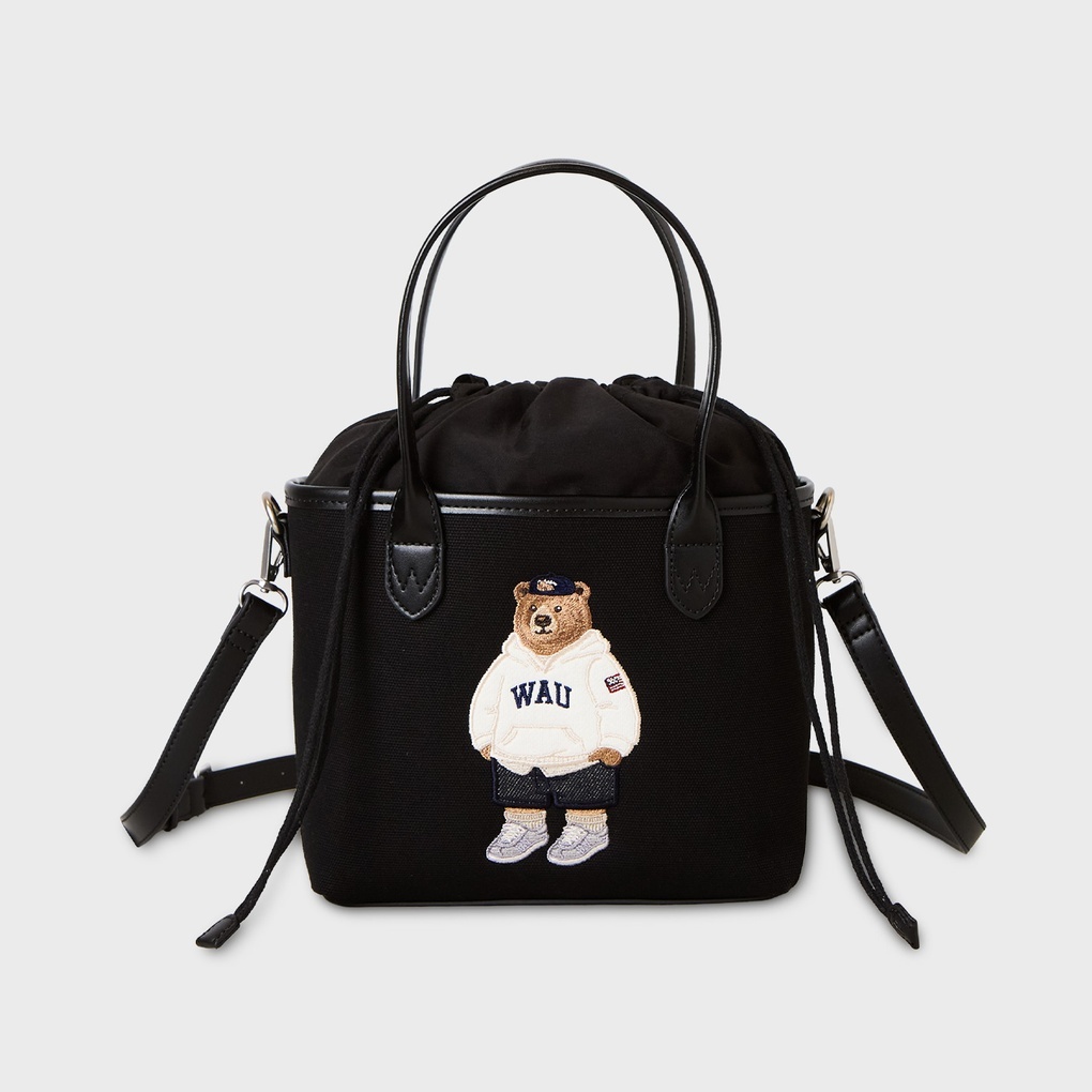 WHO A U - Big Steve Canvas Tote Bag *Black* (WHBGG2424A)