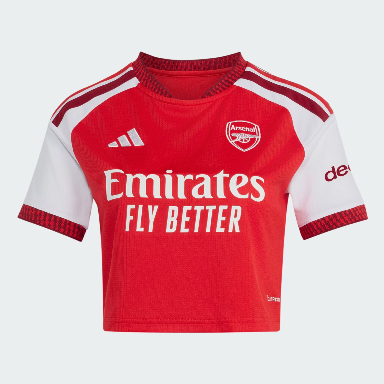2026 Arsenal Home Cropped Jersey with Nameset (雙號碼)