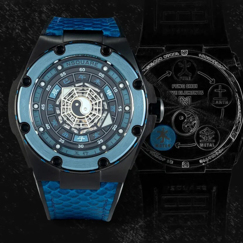 預購款【NSQUARE】 五行系列 水屬性 星辰機芯 高貴神秘 太極八卦地支 G0473-N59.3