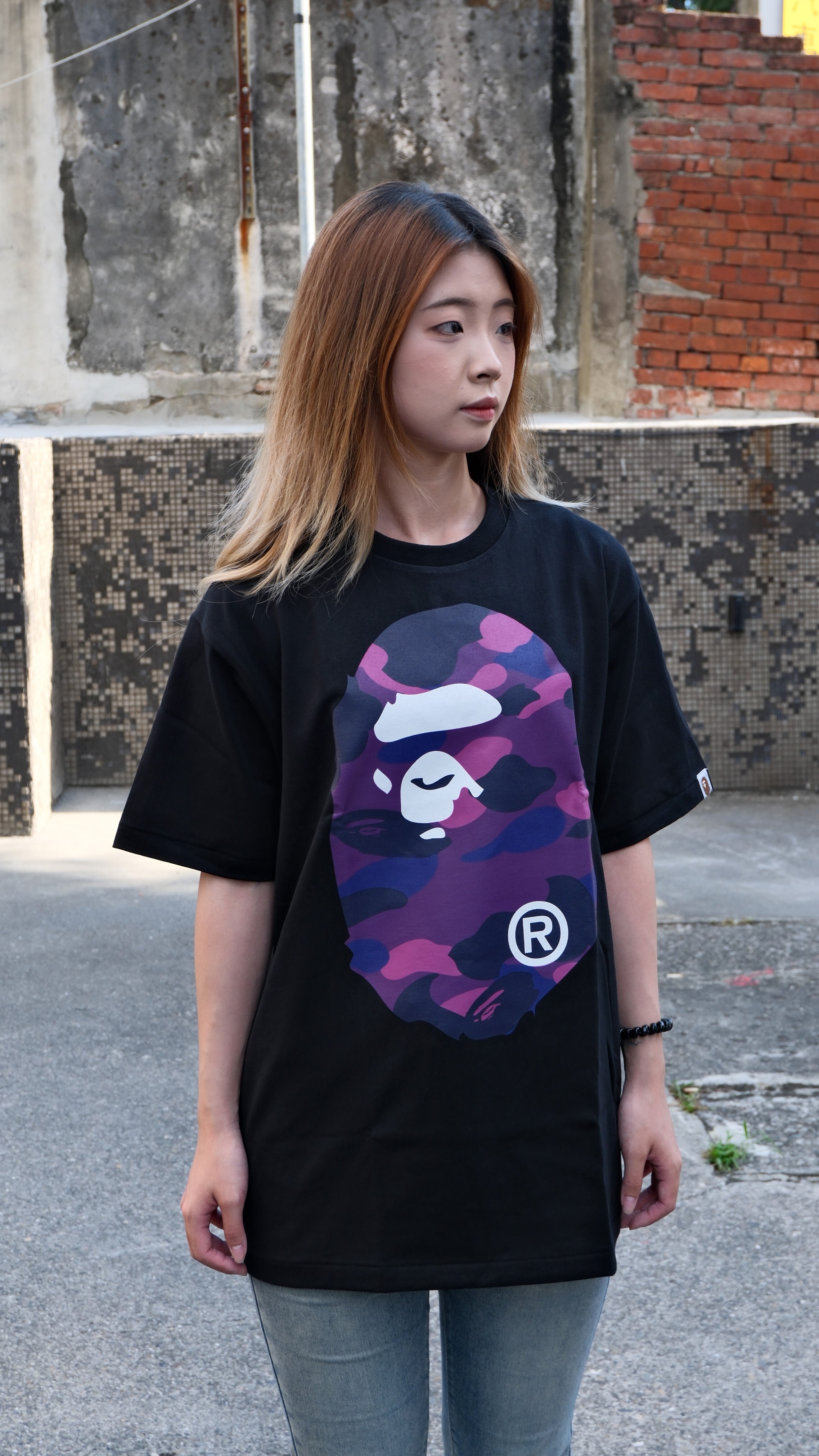 BAPE COLOR CAMO BIG APE HEAD 迷彩 大猿頭 短Tee 1L80110017