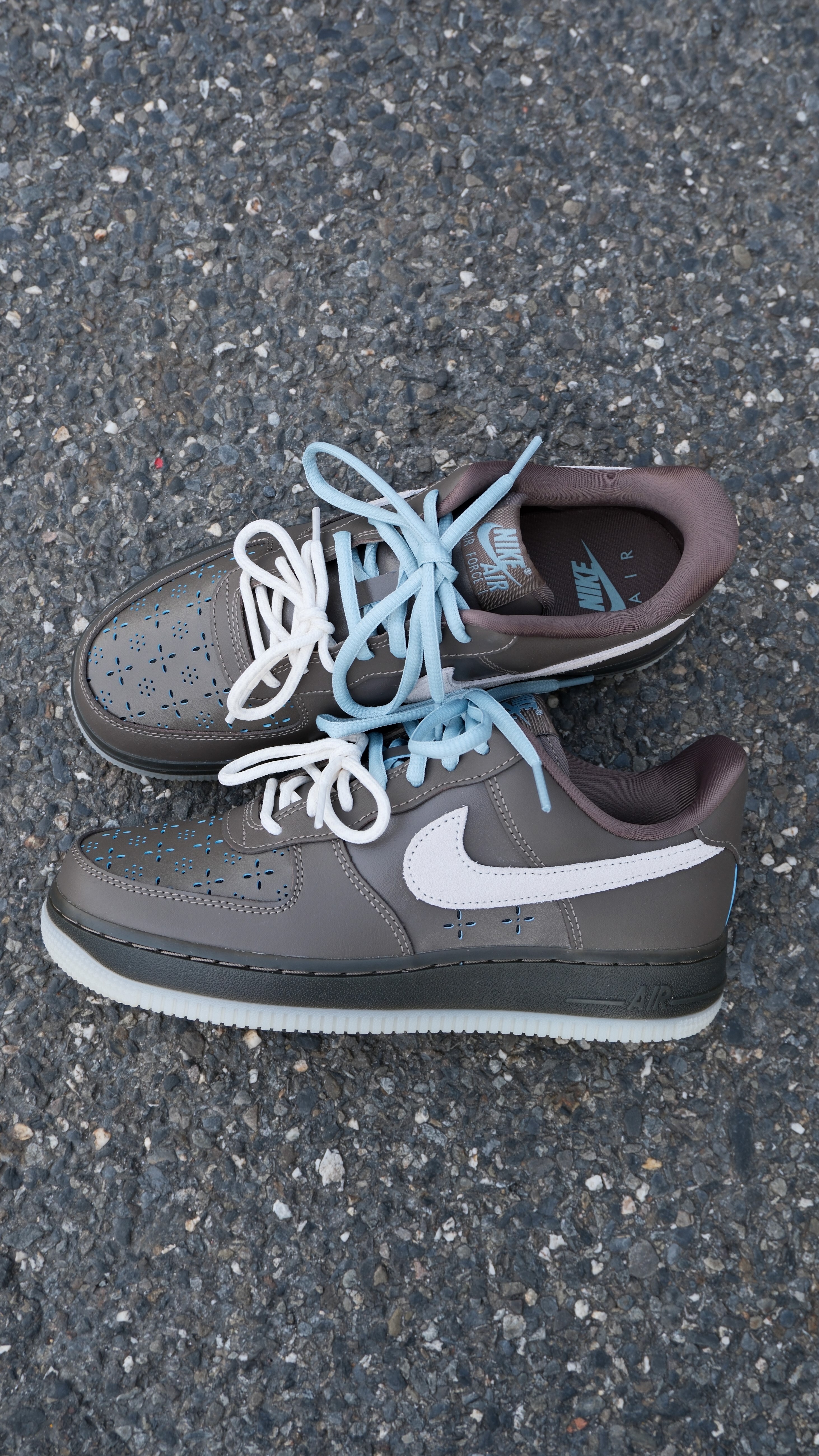 Nike Air Force 1 '07 LV8 'Ridgerock' 雙鞋帶 花紋 復古 皮革 棕藍 休閒鞋 IR5690-256