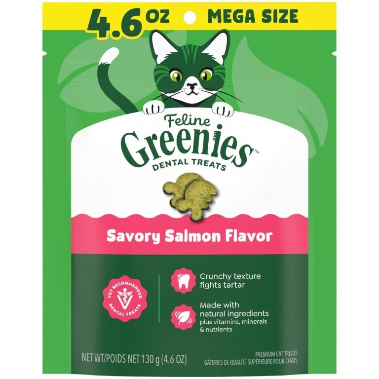 Greenies 貓潔齒小食．三文魚味4.6oz