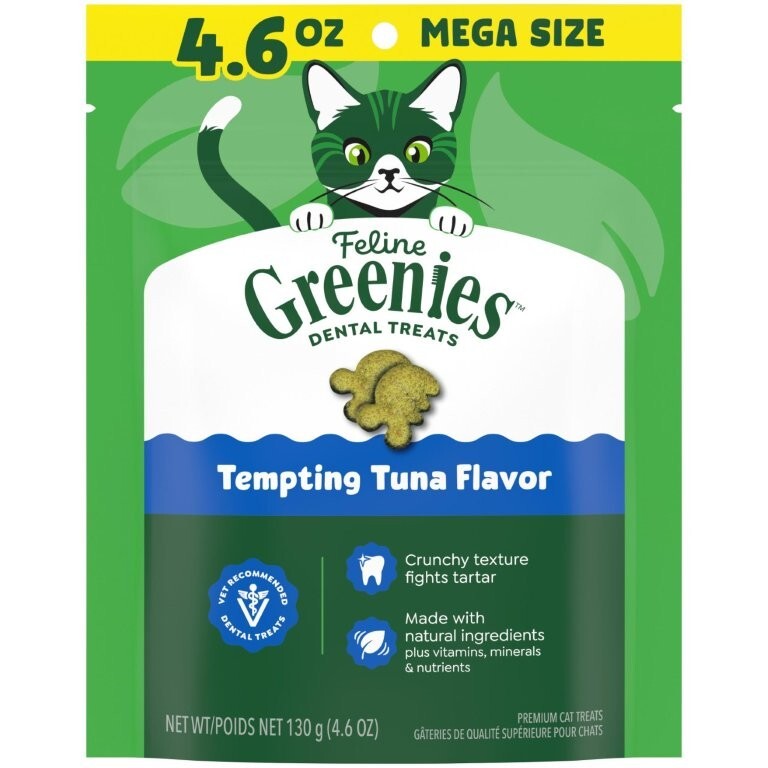 Greenies 貓潔齒小食．吞拿魚味4.6oz
