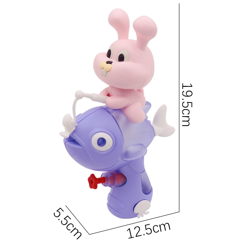 《3966》可愛動物按壓式水槍 洗澡玩具