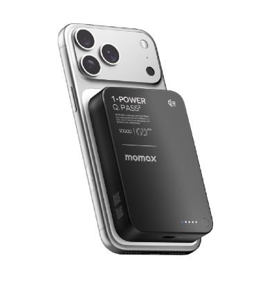 [3C 認證及可追溯二維碼] Momax 1-Power Q.Pass² 10000mAh Qi2 25W 磁吸流動電源 IP168Q22 [多種顏色]