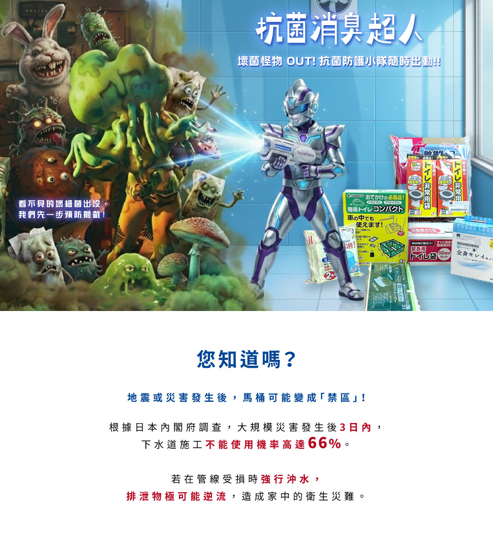 《SANKO》日本製摺疊式紙板簡易廁所組 20回入