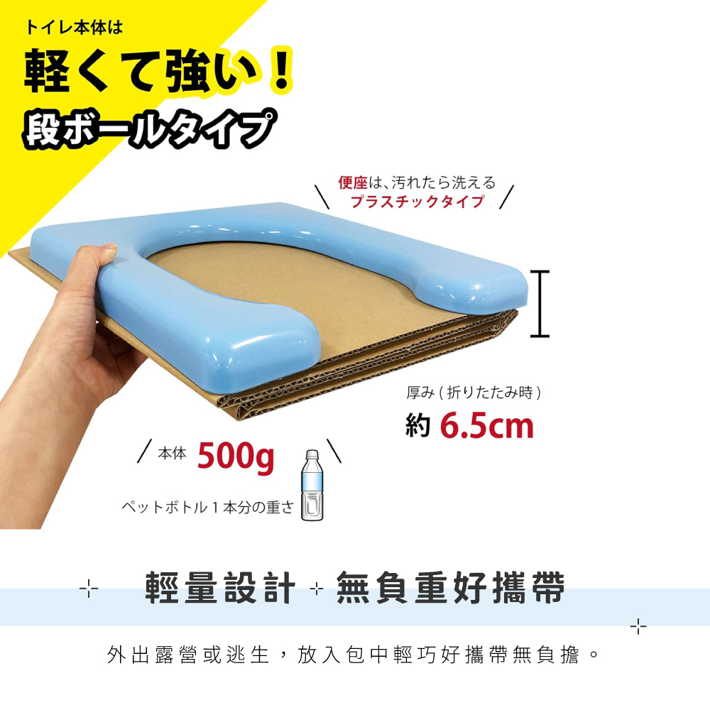 《SANKO》日本製摺疊式紙板簡易廁所組 20回入