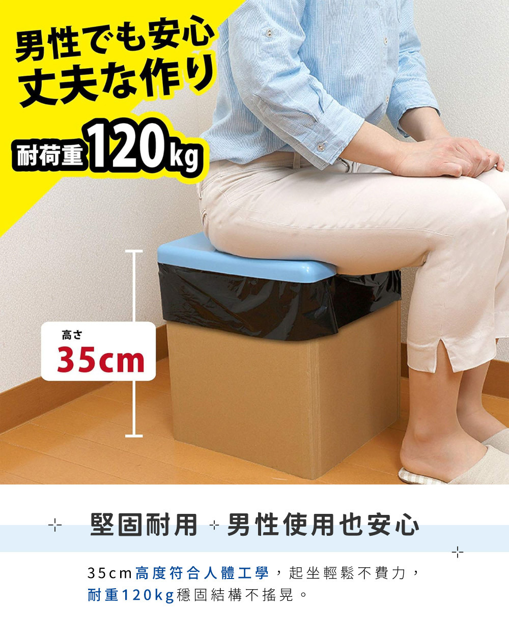 《SANKO》日本製摺疊式紙板簡易廁所組 20回入