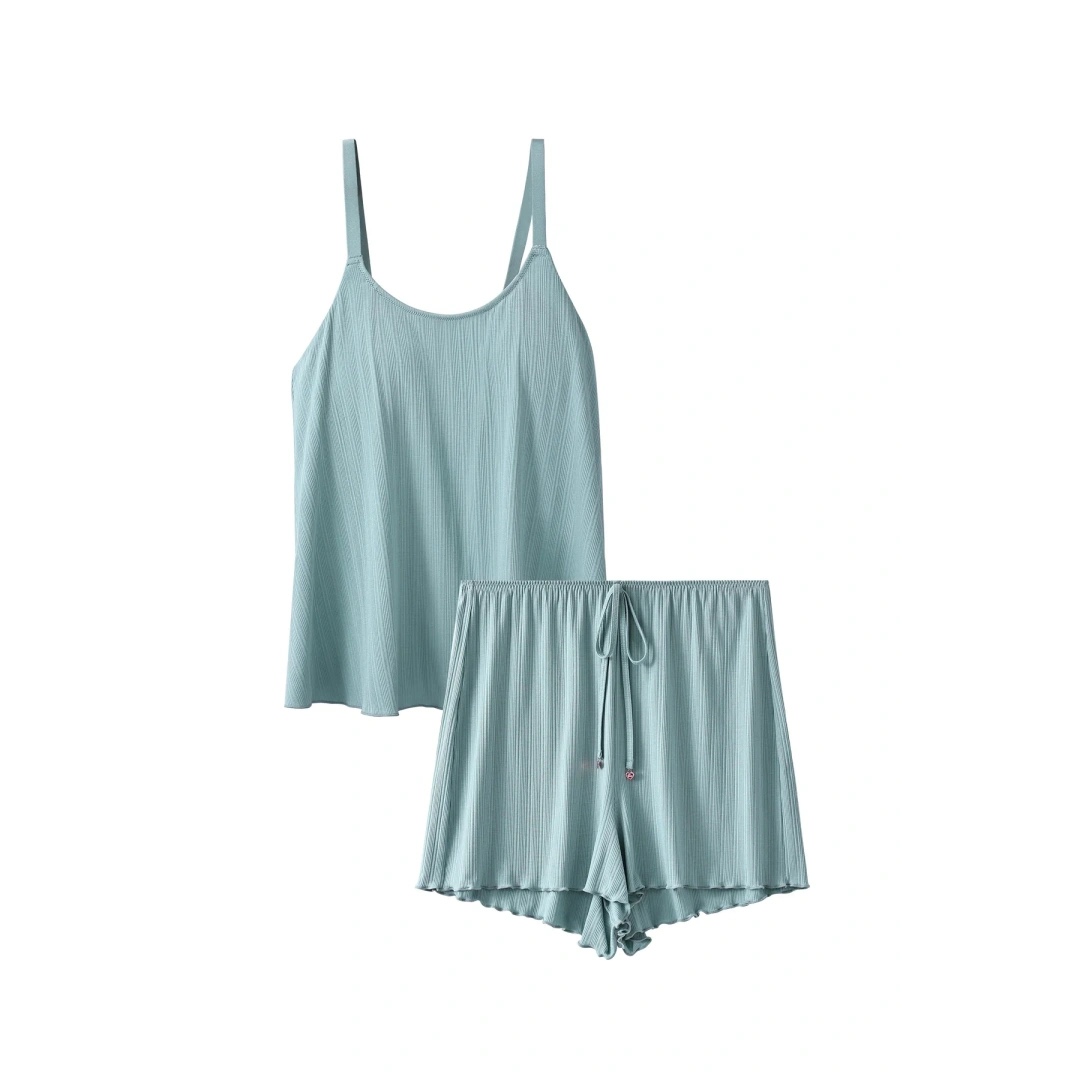 HKCG0515-052 【雙C提拉】2-IN-1美胸睡眠内衣套装 Paleturquoise EL22001 (A52M-XXL)