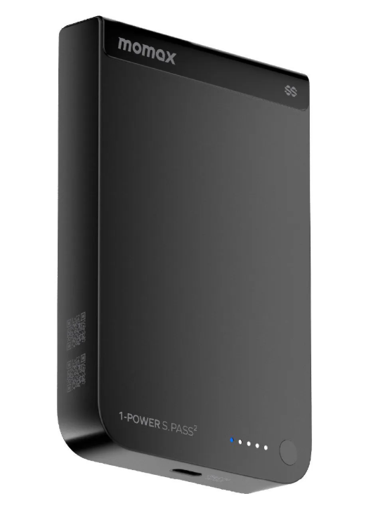 [3C 認證及可追溯二維碼] Momax - 1-Power S.Pass 10000mAh Qi2 磁吸流動電源