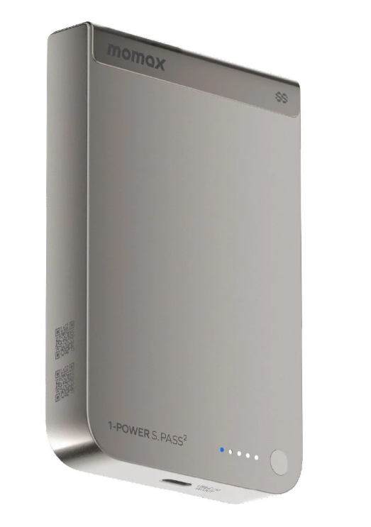 [3C 認證及可追溯二維碼] Momax - 1-Power S.Pass 10000mAh Qi2 磁吸流動電源