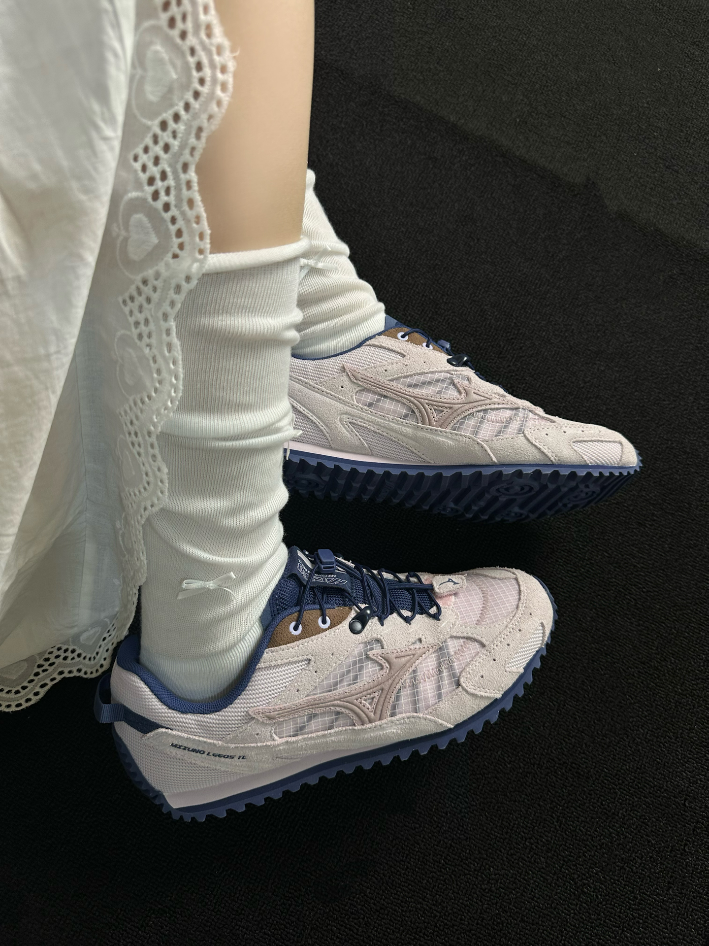 代購-Mizuno LG 60S TL 薄底 休閒鞋 跑鞋 男女同款 D1GH263201 粉藍／薄荷巧克力/紫霧灰