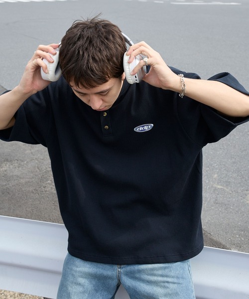 日本 DDP x mono-mart Waffle Henley T-Shirt [sc1525]