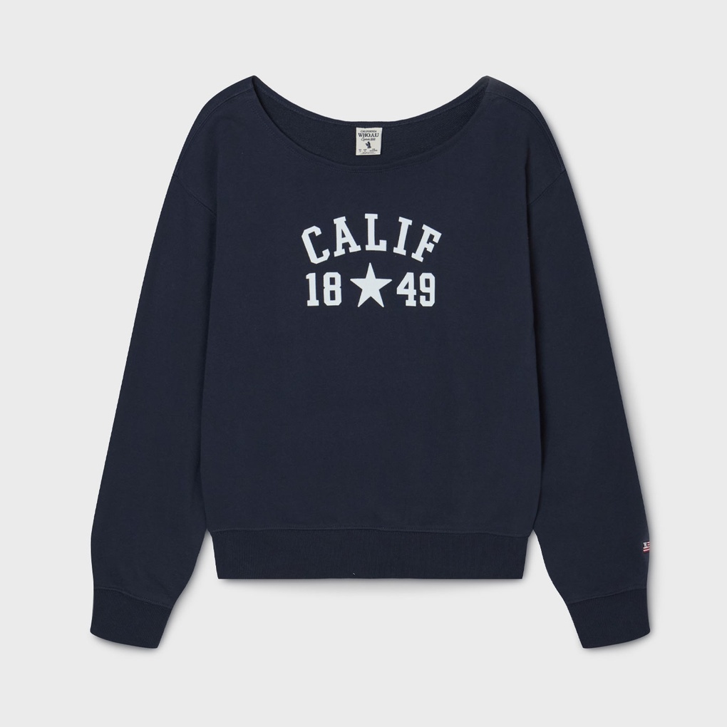 WHO A U - Cali Raw Cut Sweatshirt(Loose Fit)  *2色* (WHMWG2291F)
