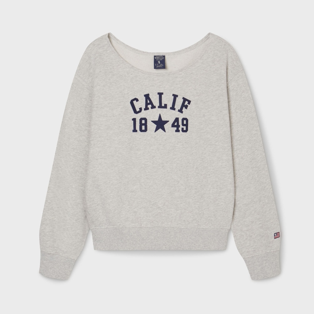 WHO A U - Cali Raw Cut Sweatshirt(Loose Fit)  *2色* (WHMWG2291F)
