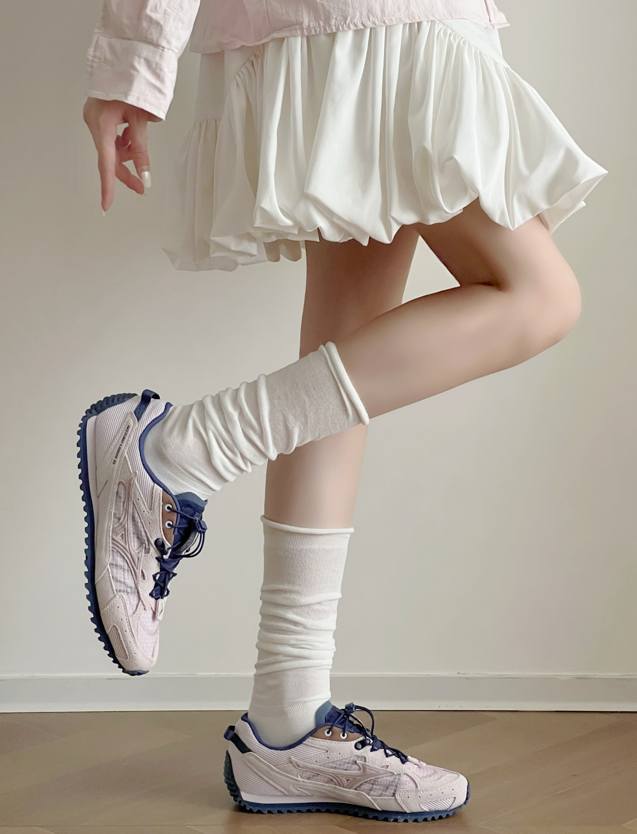 代購-Mizuno LG 60S TL 薄底 休閒鞋 跑鞋 男女同款 D1GH263201 粉藍／薄荷巧克力/紫霧灰