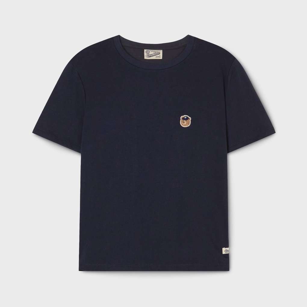WHO A U - Steve Head Patch T-shirt(Crop Fit)  *3色* (WHRAG2322F)