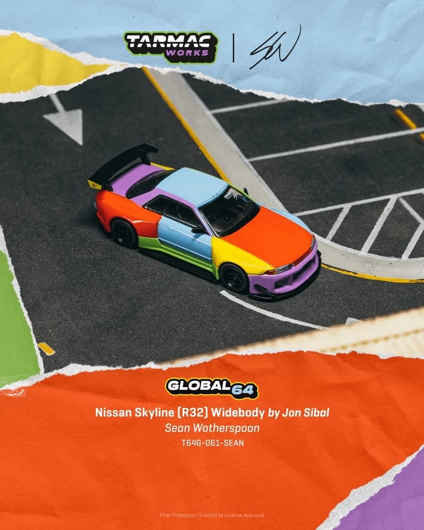 預訂 Pre Order - Tarmac Works Nissan Skyline (R32) Widebody Sean Wotherspoon