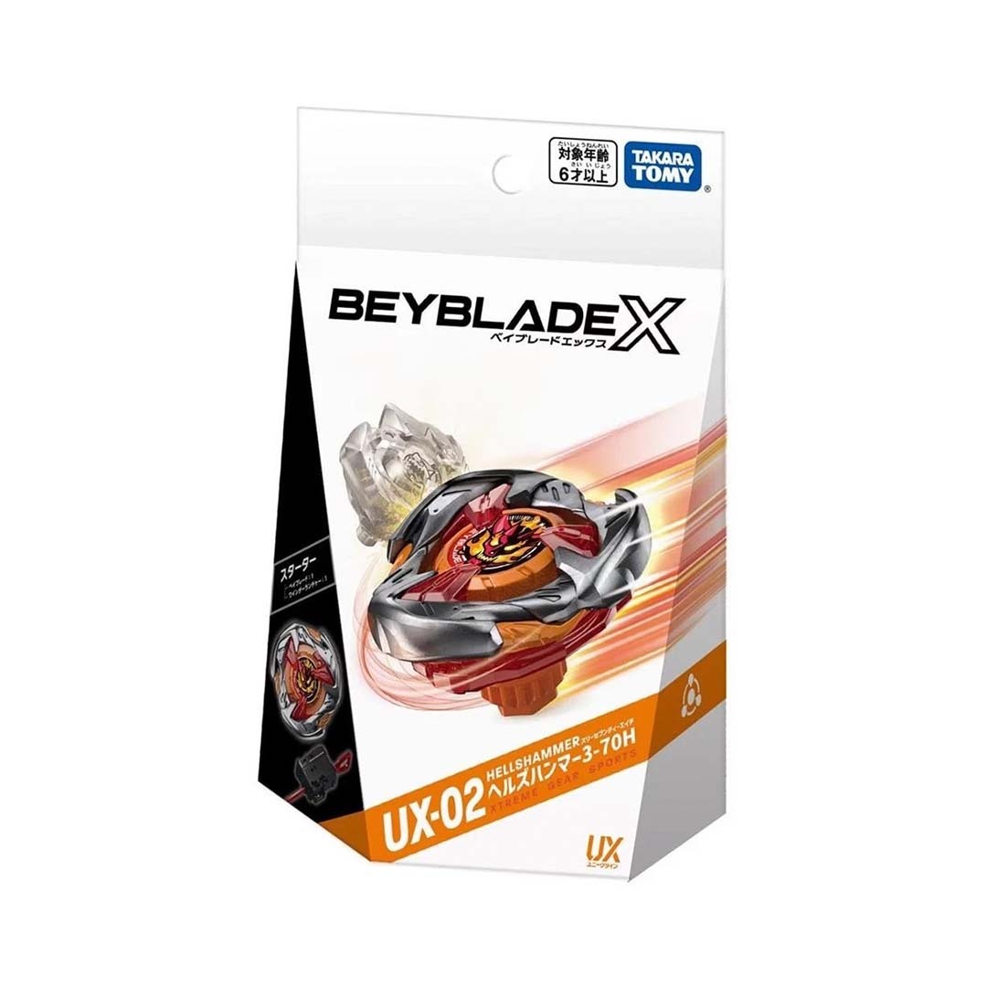 2026SS BEYBLADE X 戰鬥陀螺 UX-02 惡魔戰錘 豪華組 附發射器 拉條式 比賽H軸 右迴旋 日版 現貨 正品