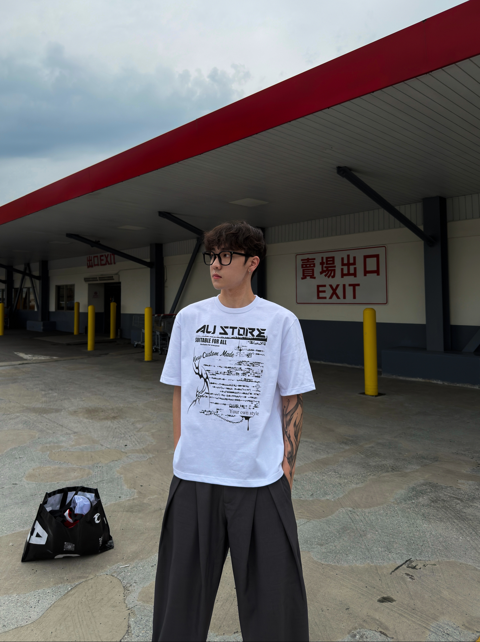 （現貨）獨家自訂款｜痞帥街頭短寬上衣 BOXY厚磅