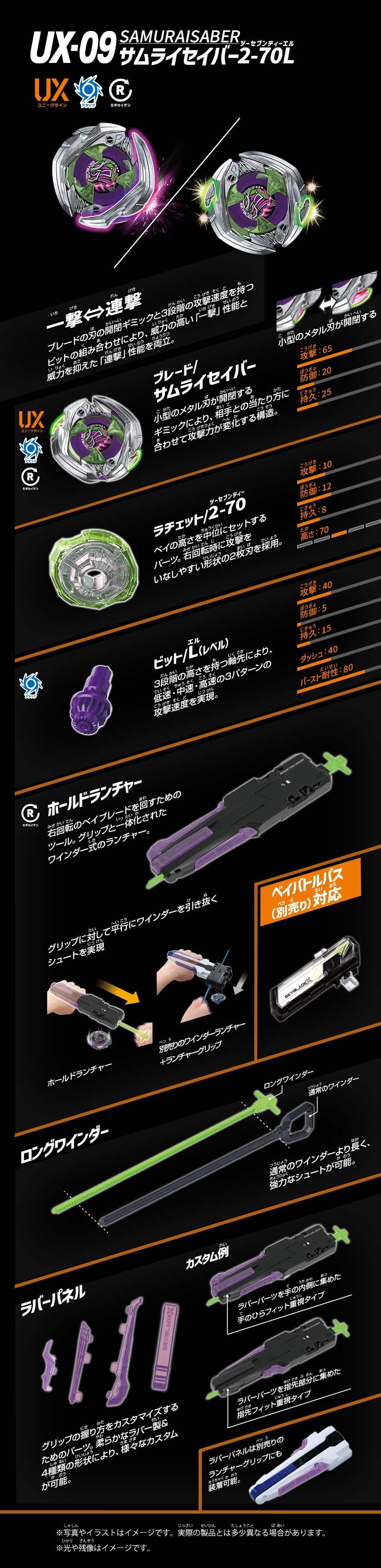 2026SS BEYBLADE X 戰鬥陀螺UX-17 殞星龍騎士豪華組附發射器拉條式吸收