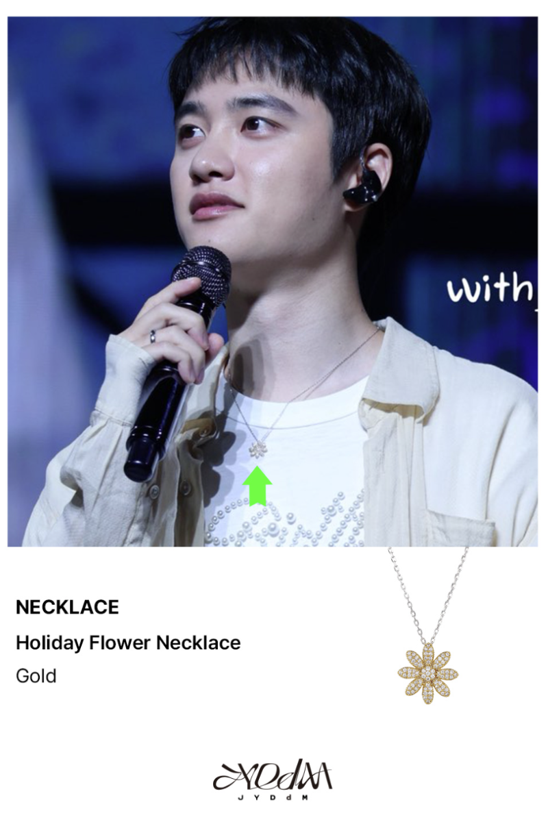 【 5/28收單 】JYDdM Holiday Flower 滿鑽花卉項鍊 925純銀 韓國