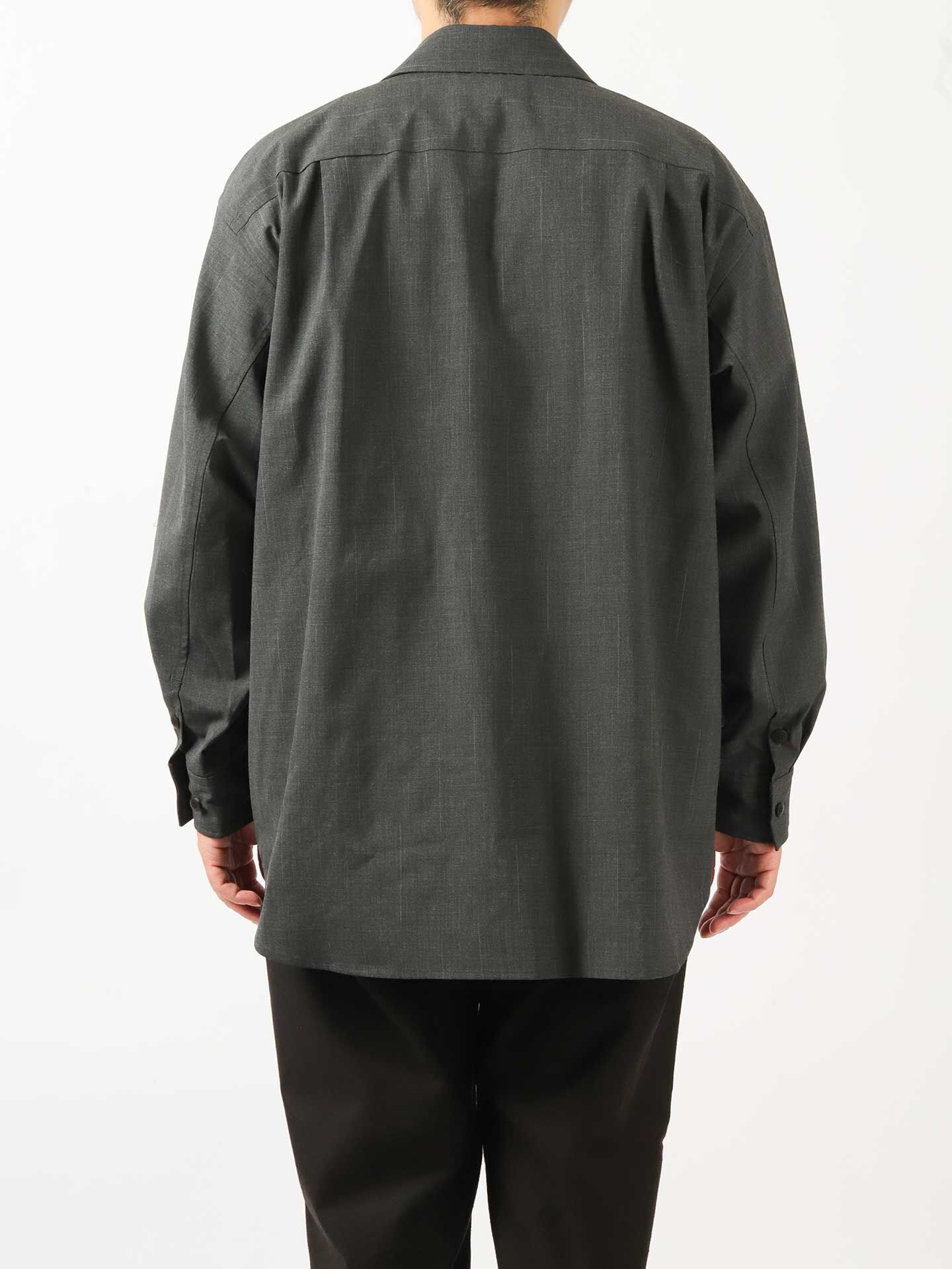 YOKO SAKAMOTO Shirt Jacket Charcoal Gray