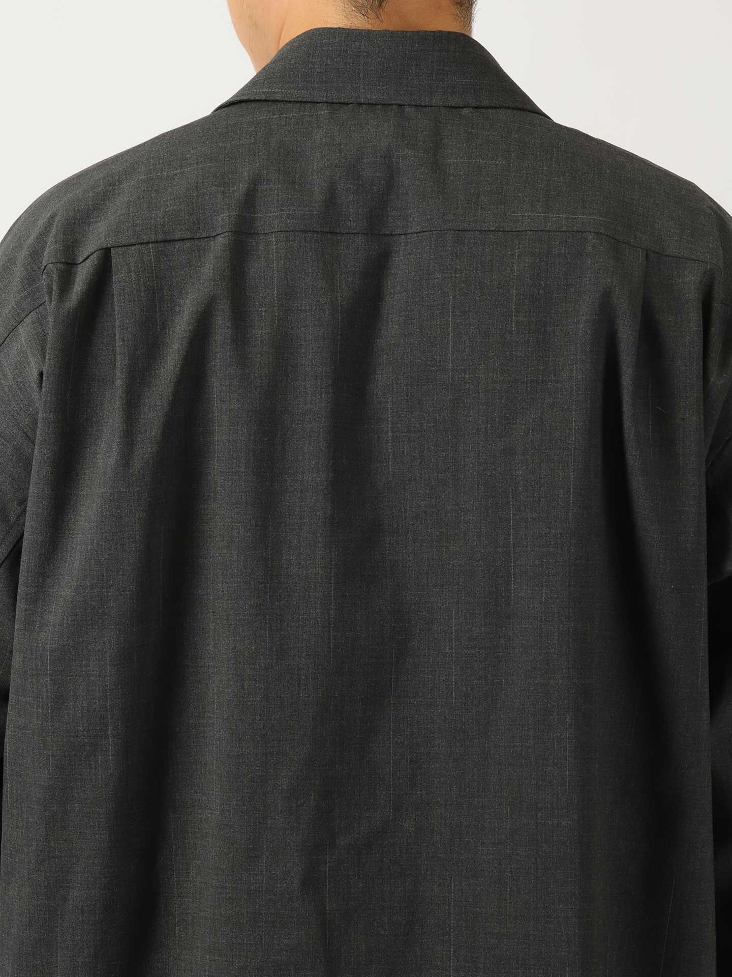 YOKO SAKAMOTO Shirt Jacket Charcoal Gray