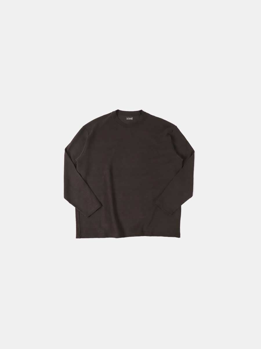 YOKO SAKAMOTO Hemp L/S T-Shirt Brown
