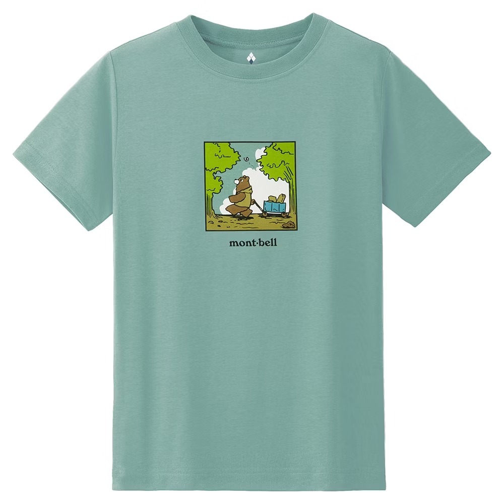 Mont-bell  WIC.T K'S CAMP BEAR 童款短排T 1114805 兩色 [HappyOutdoor]