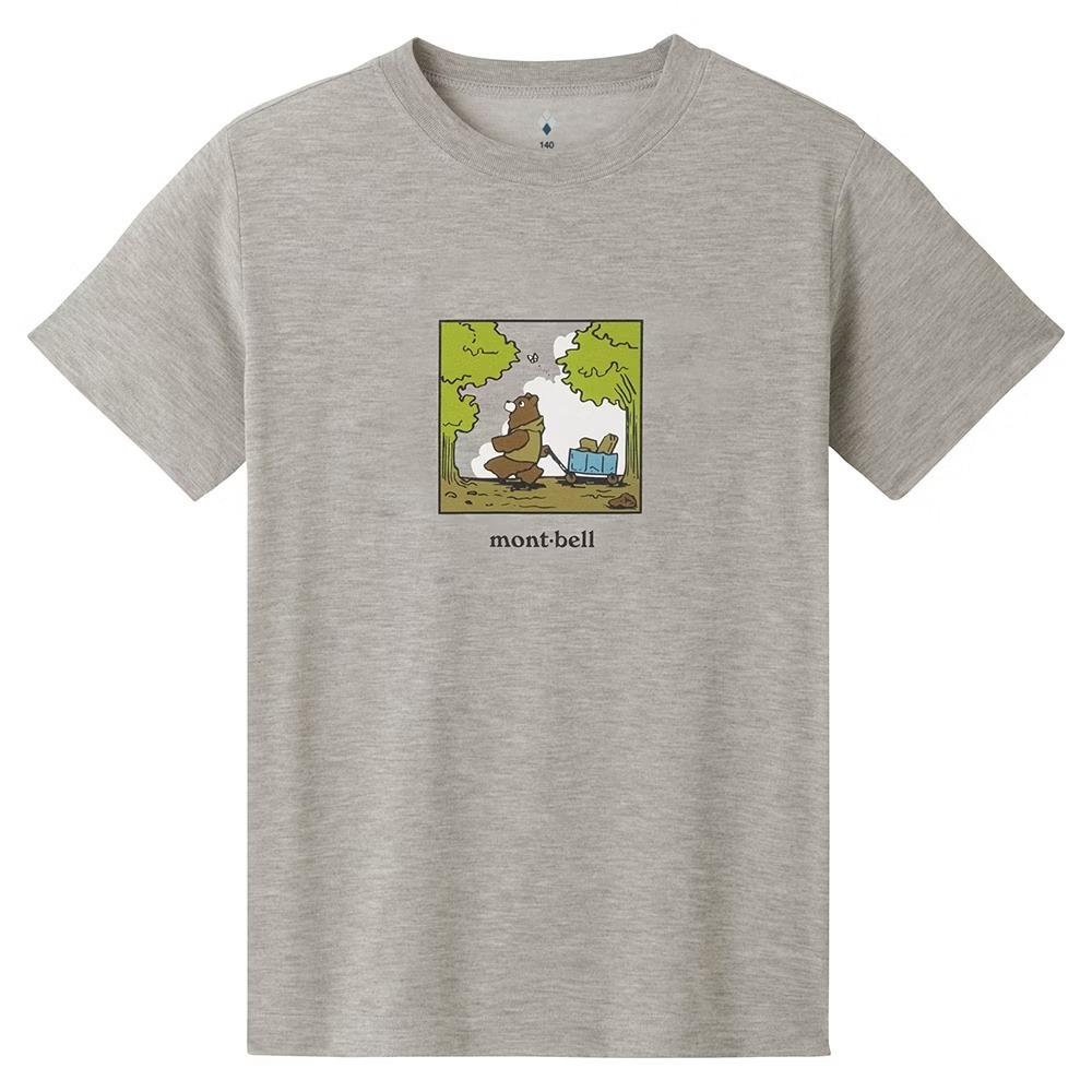 Mont-bell  WIC.T K'S CAMP BEAR 童款短排T 1114805 兩色 [HappyOutdoor]