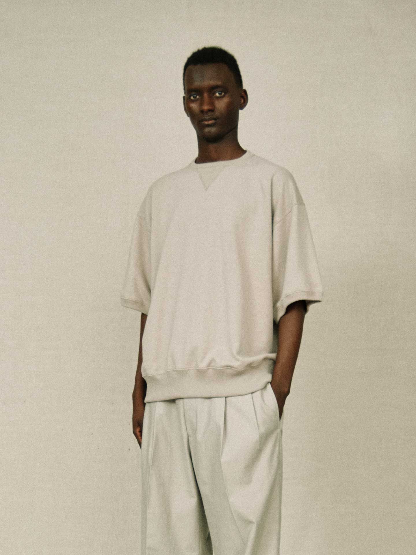 YOKO SAKAMOTO S/S Sweater Heather Gray