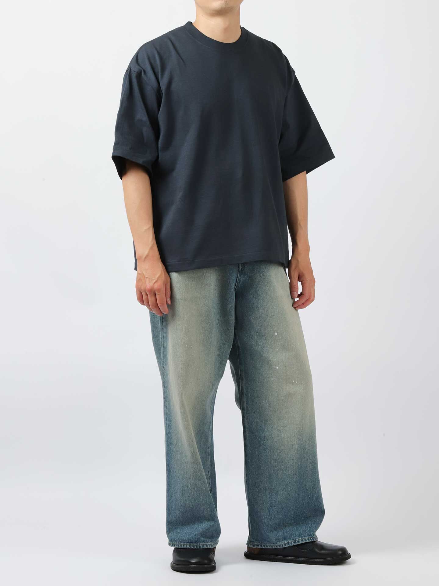 トップス YOKO SAKAMOTO BOX TUBE T-SHIRT YOKO SAKAMOTO Box Tube T-Shirt Indigo