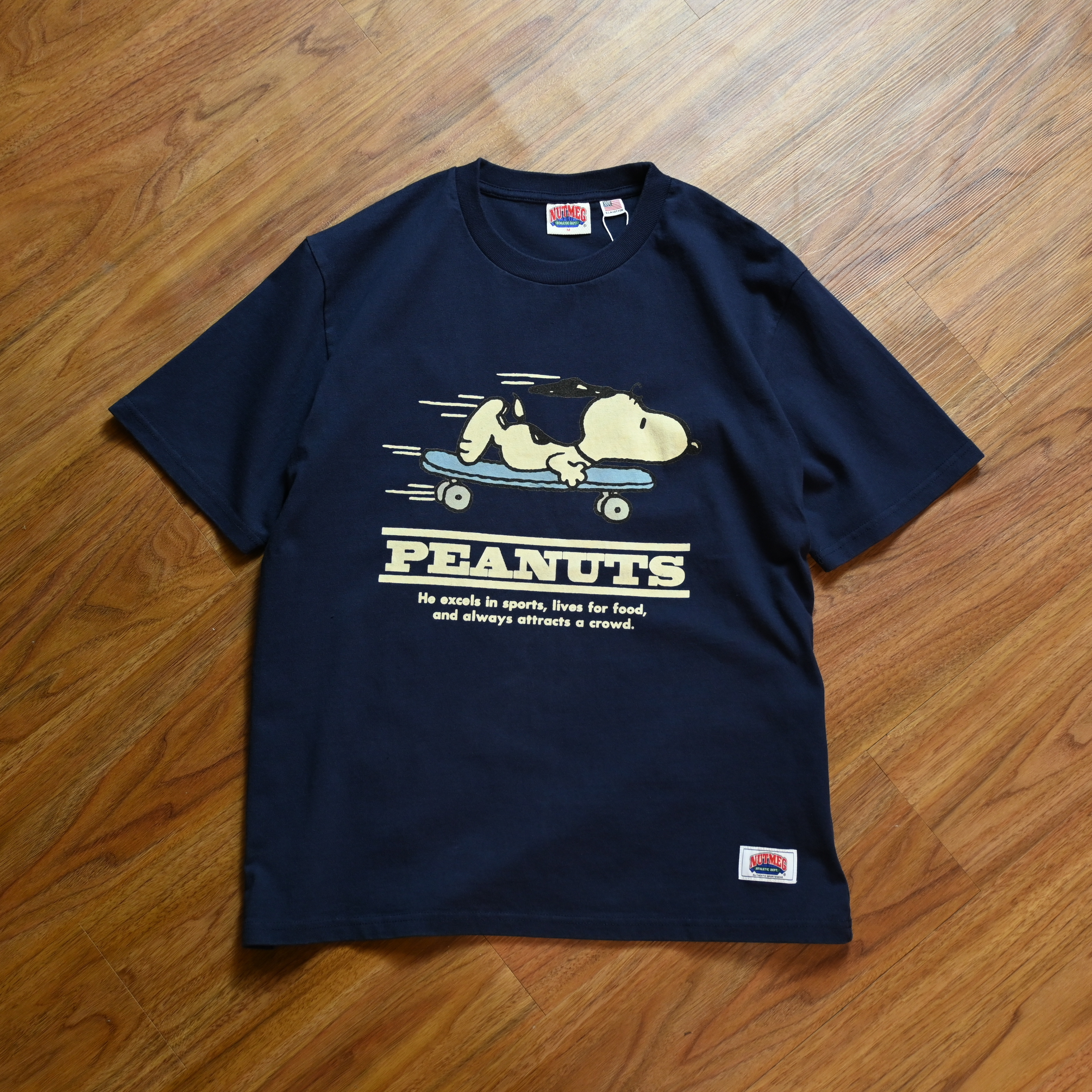 Nutmeg Tokyo x Peanuts Skateboard Pattern Tee
