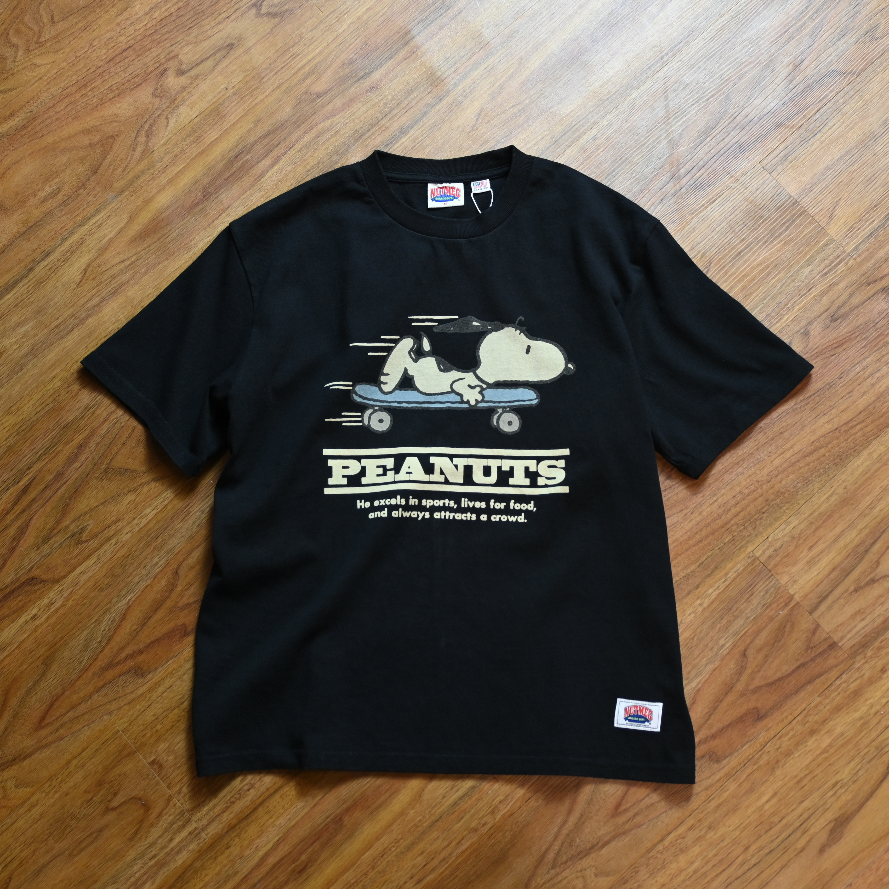 Nutmeg Tokyo x Peanuts Skateboard Pattern Tee