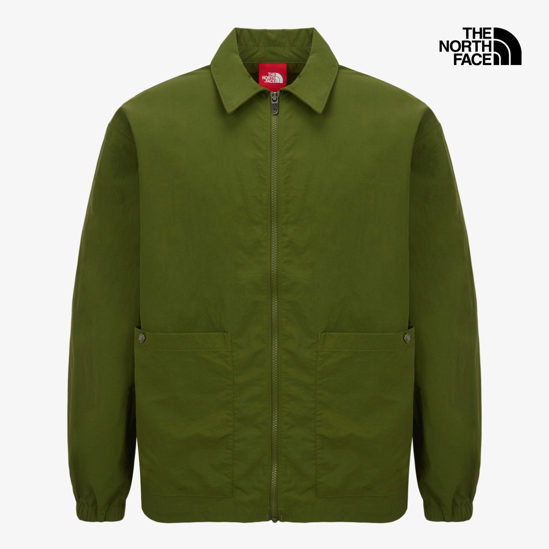 【代購】 THE NORTH FACE M TNF Red Box 尼龍機能長袖襯衫 NJ3BS29B (卡其綠