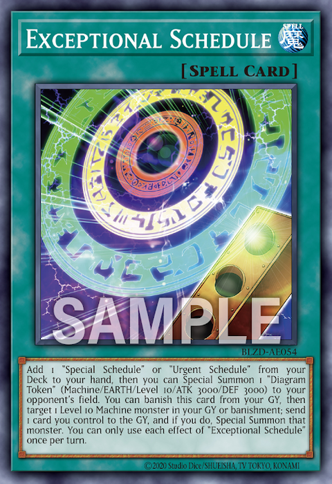 BLZD-AE054 Exceptional Schedule