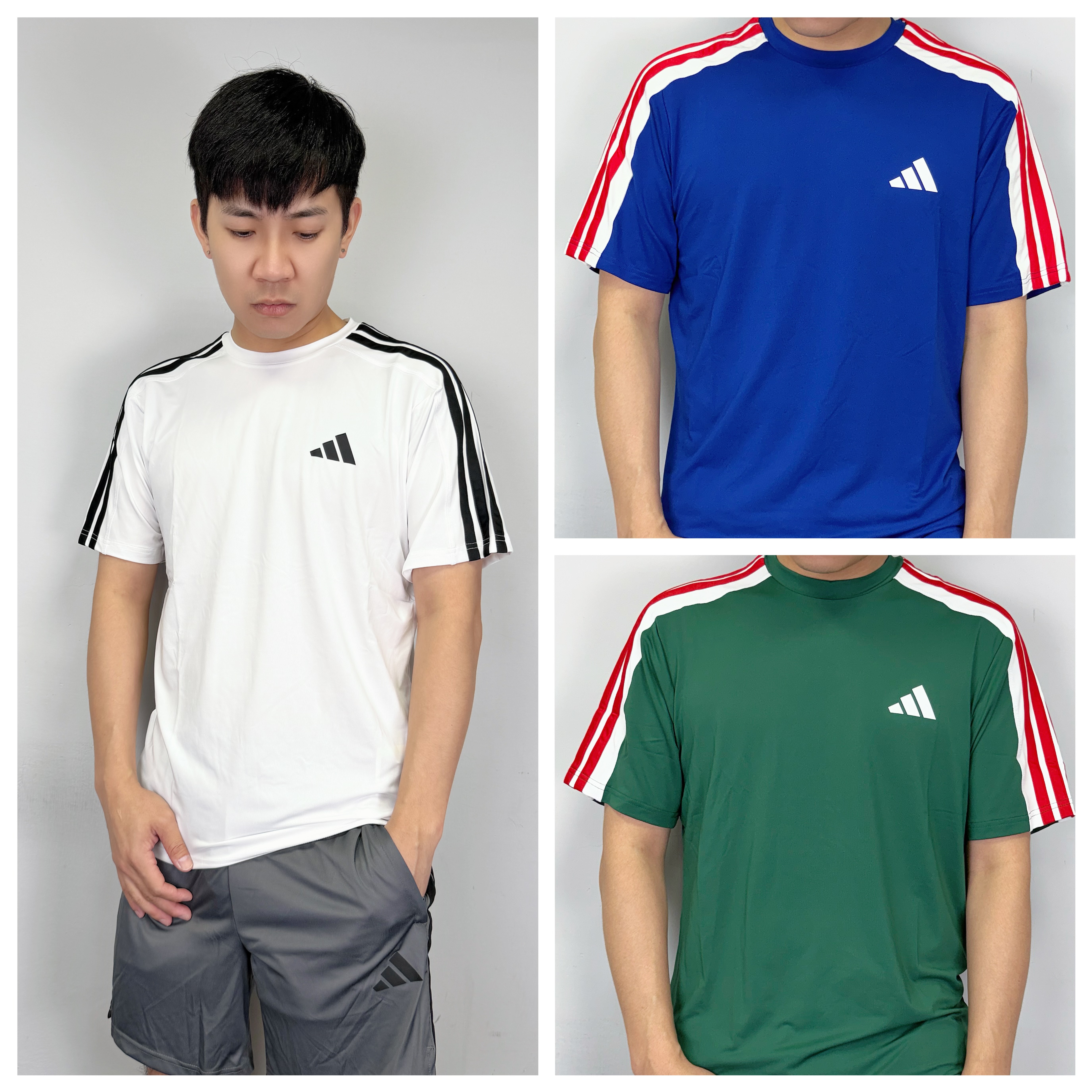 Adidas 愛迪達 滾邊三線標 涼感 透氣 運動上衣 短袖 短T