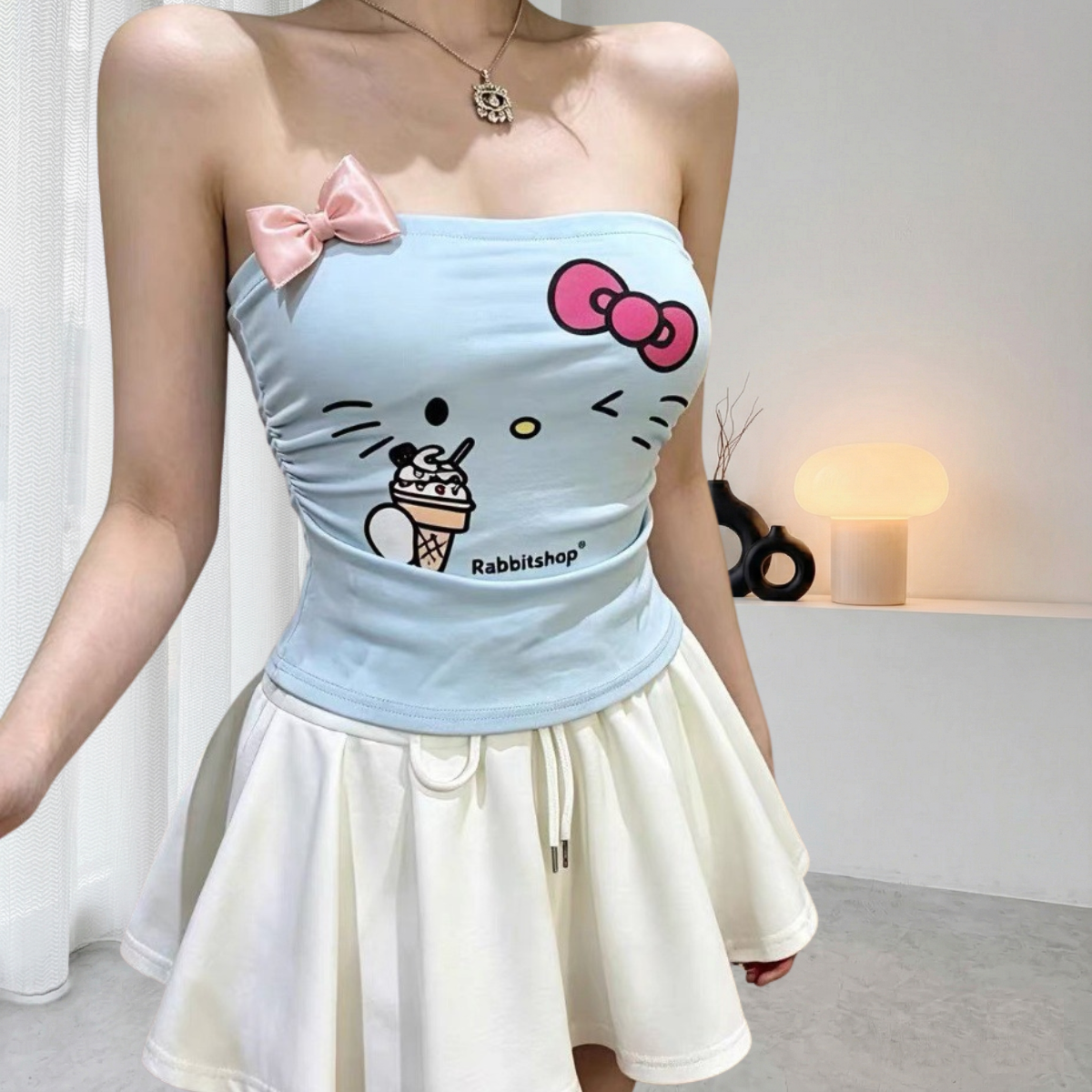 【Hello Kitty】冰淇淋立體蝴蝶結小可愛