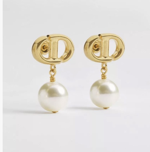 Dior CD Navy Earrings