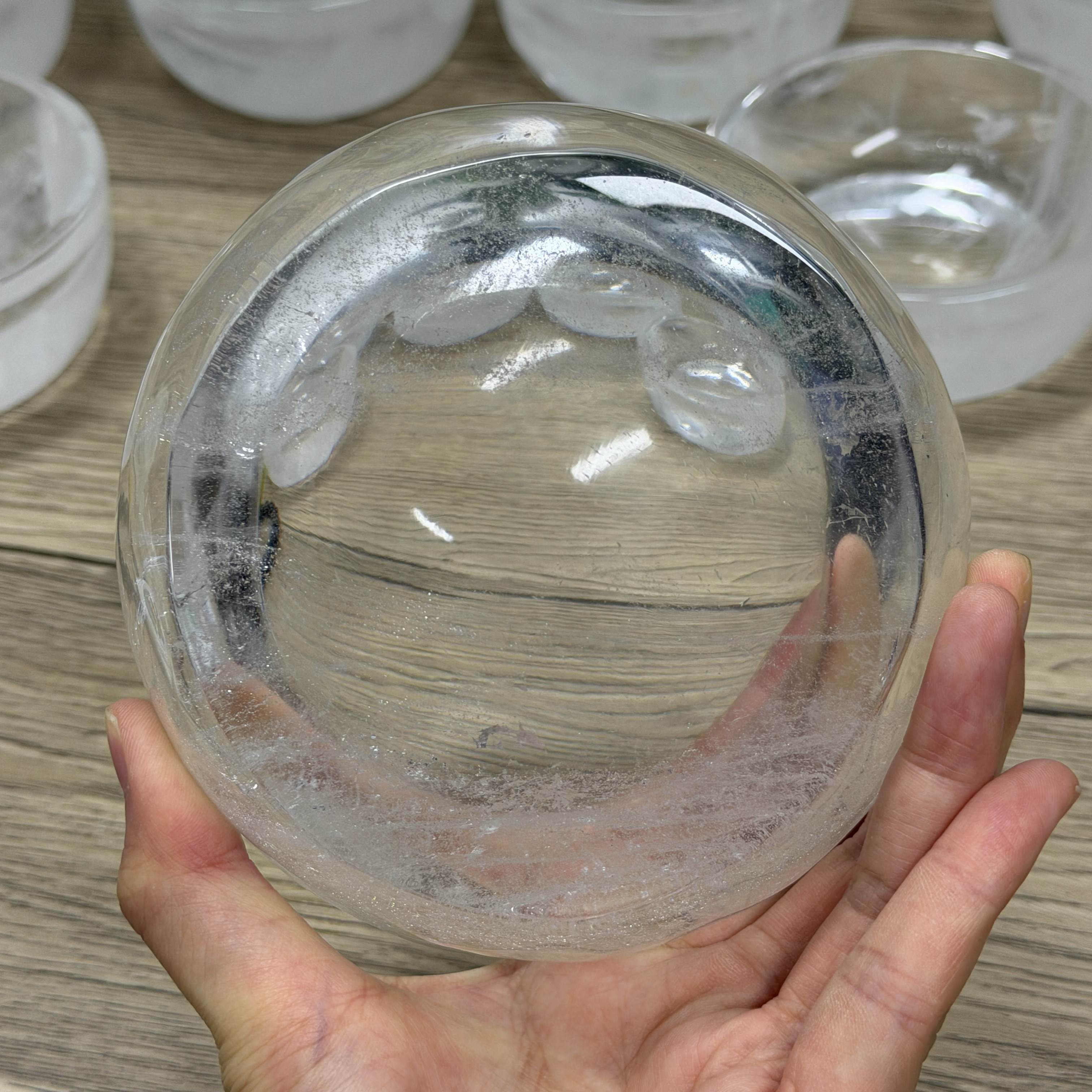 高品質白水晶碗 12.6cm  WD2294