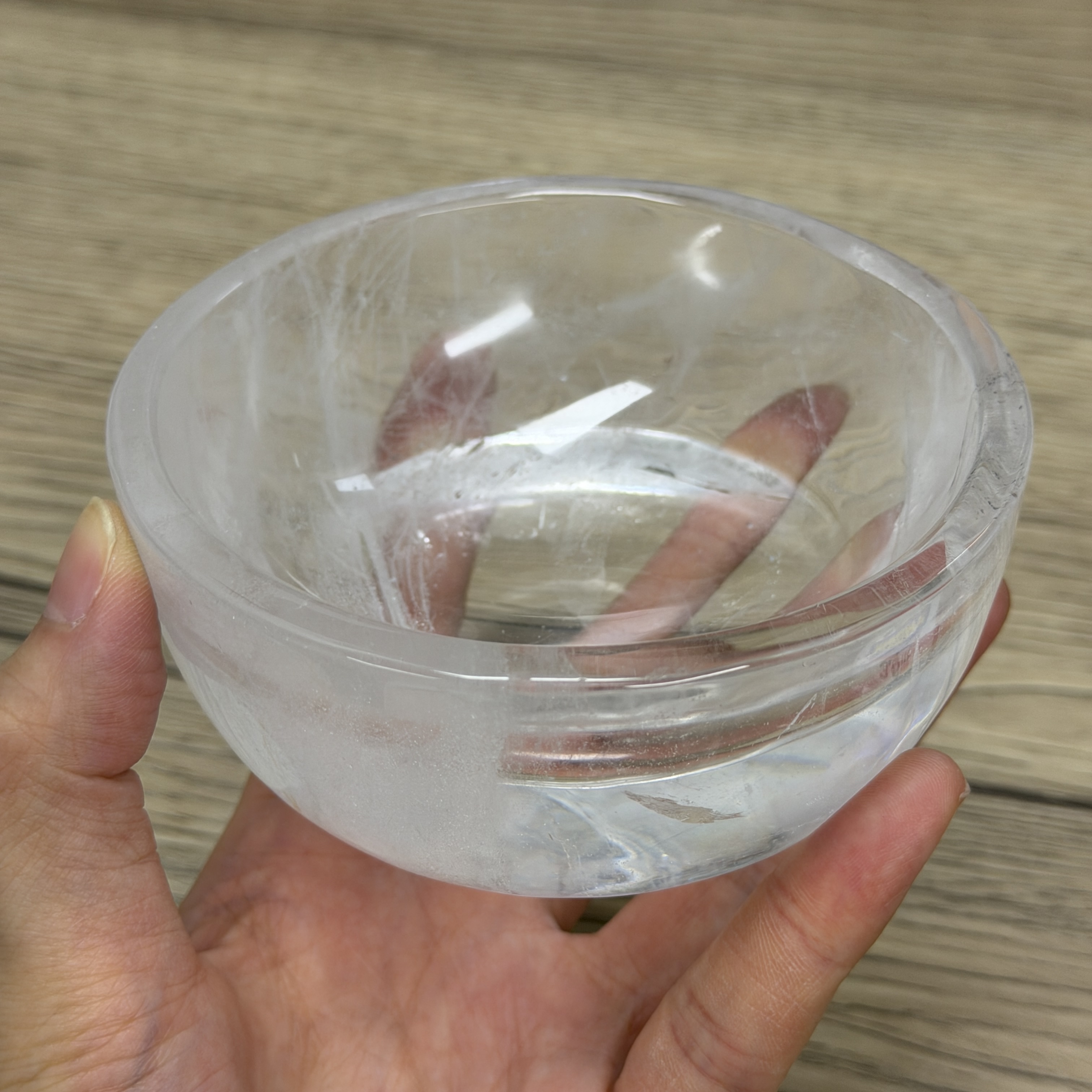 高品質白水晶碗 10.5cm  WD2295