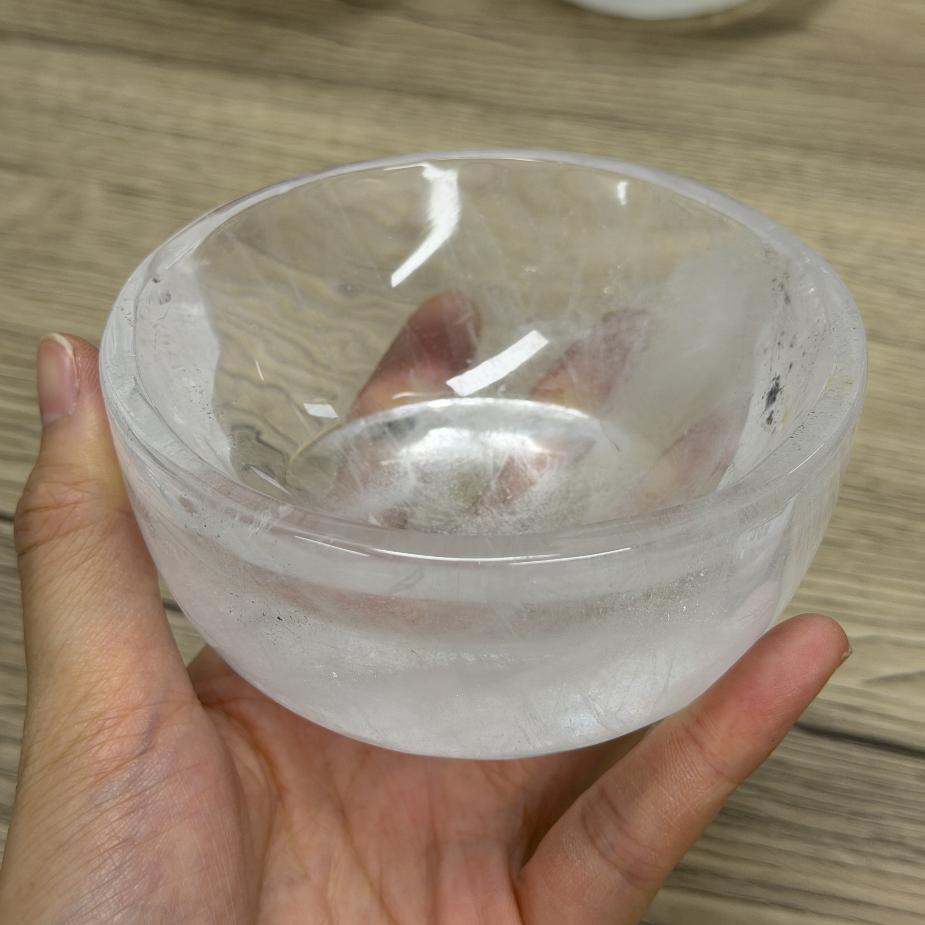 高品質白水晶碗 10.5cm  WD2296