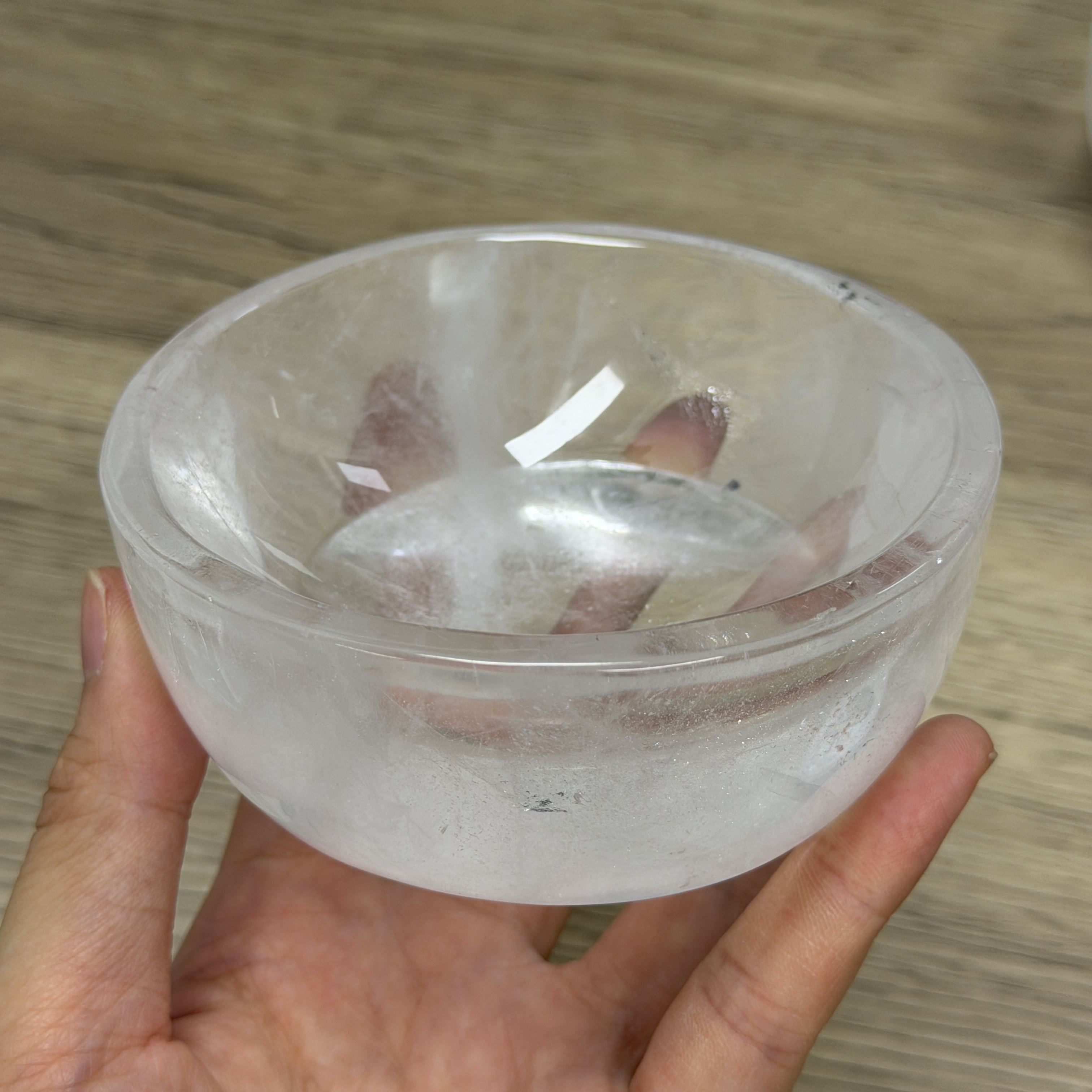 高品質白水晶碗 10.4cm  WD2299